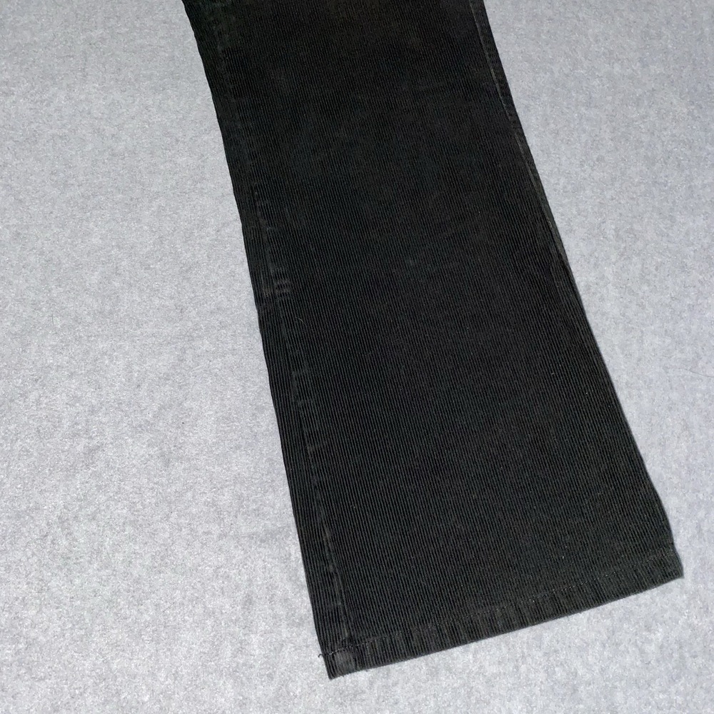 Ralph Lauren Sport Women's 8 Black Corduroy Jeans RL Stud Patch Y2K Straight Leg - Picture 4 of 16